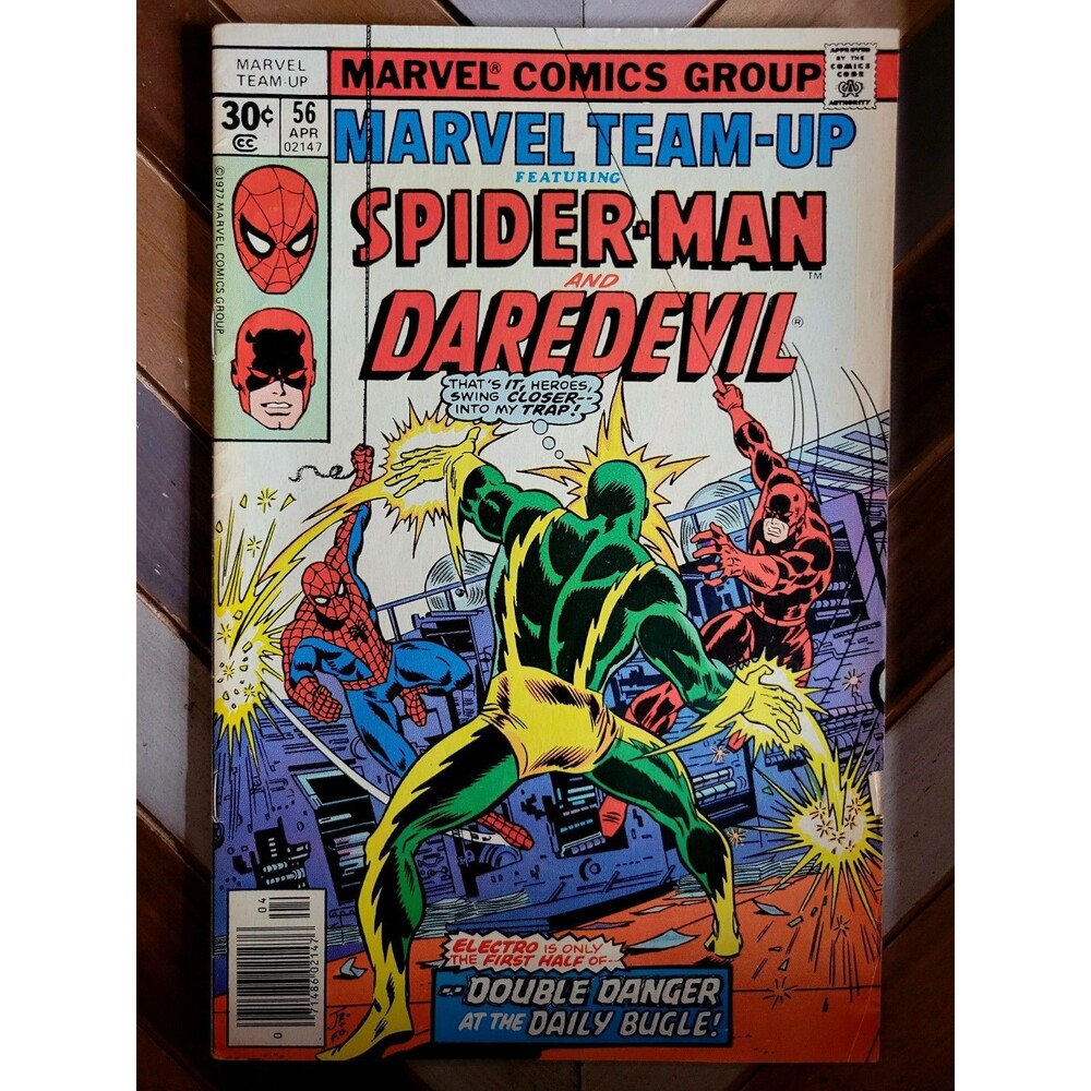 Marvel Team-Up #56 Spider-Man! Daredevil! Electro! Romita Jr. Cover! (5.0) 1977